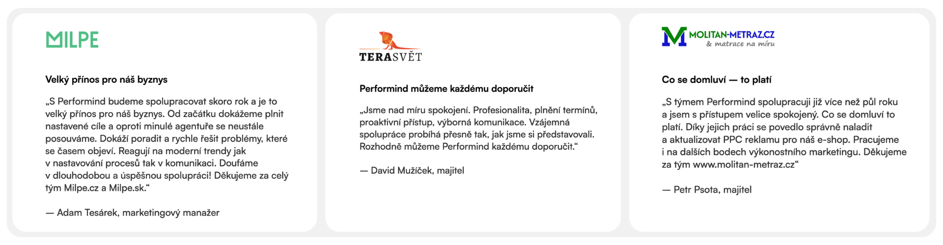 Recenze Performind